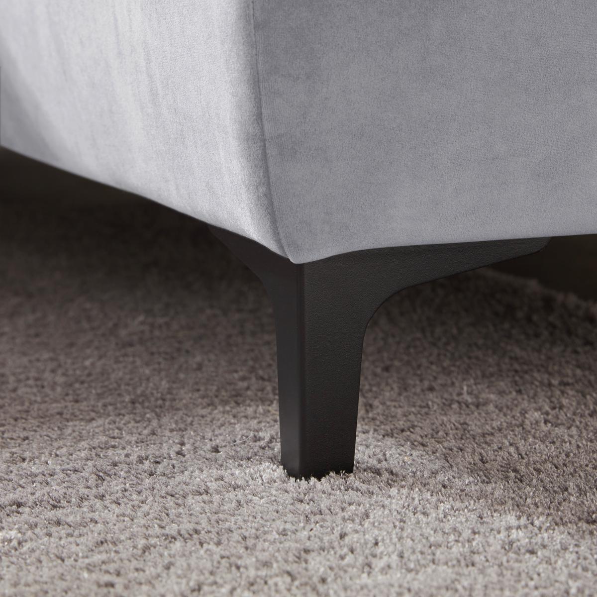 Rohová sedačka EMMA, pravá, šedobílá,op.hl.,USB,el.výsuv - černá/šedobílá, Moderní, textil (301/210cm) - Premium Living