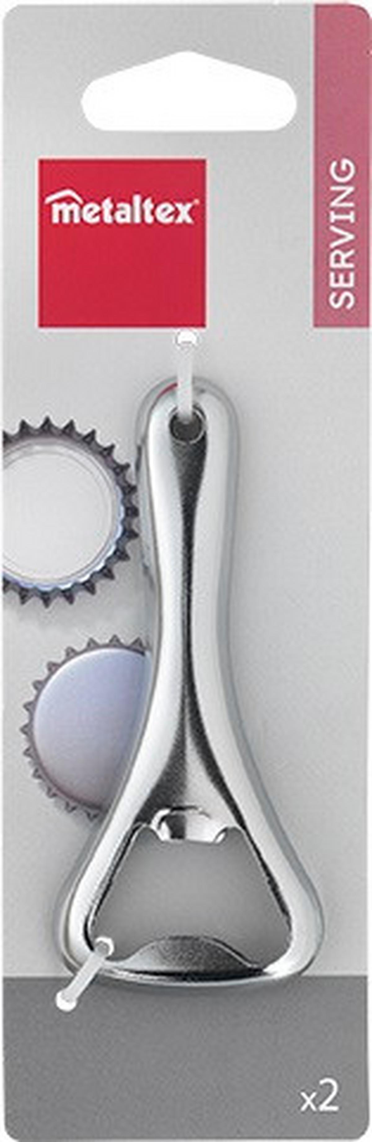 Flaschenöffner Meinhard Chrom Bxhxt: 9,5x16x0,9 Cm - Chromfarben, Basics, Metall (9,5/16/0,9cm) - Metaltex