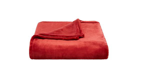 Kuscheldecke Oslo - Rot, MODERN, Textil (150/200cm) - Luca Bessoni