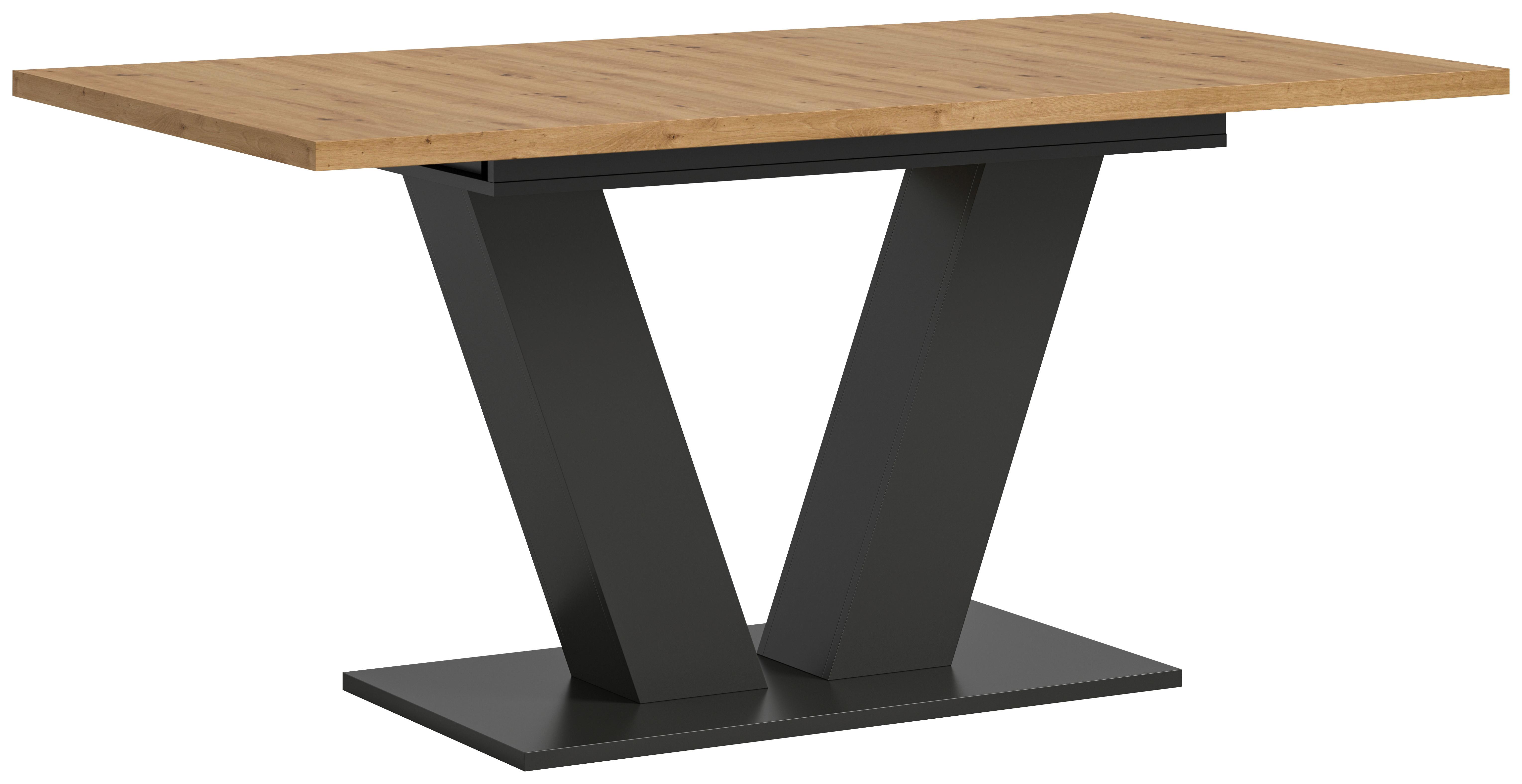 Ausziehtisch Marlon 150 Az 150-190x90x75 cm Artisan Grau - Trend, Holzwerkstoff (150-190/90/75cm)