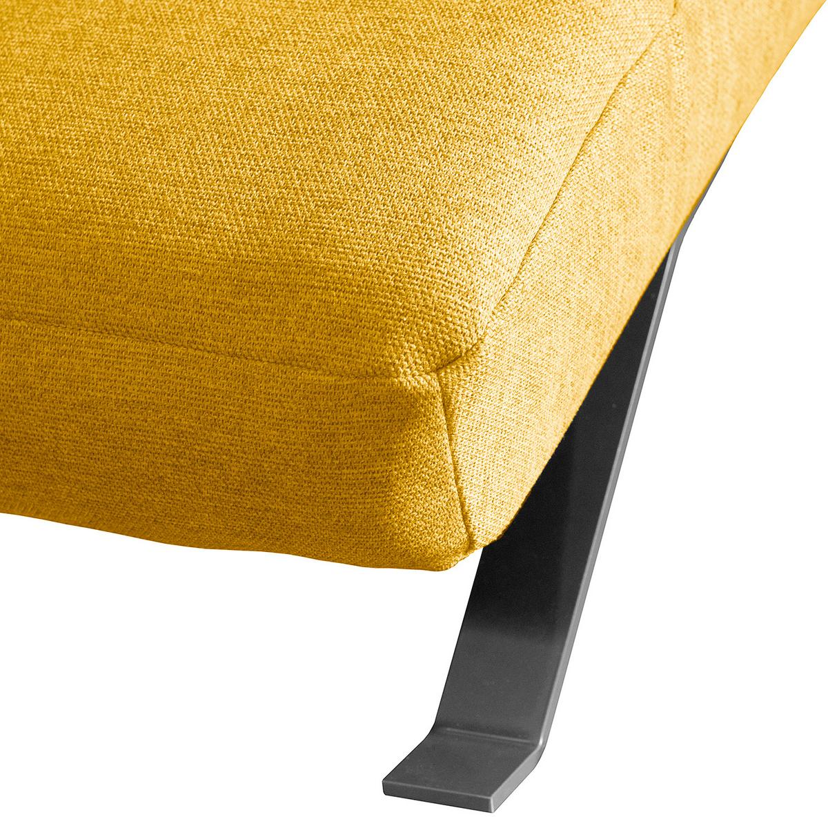 Relaxliege Swing Silver Gelb B: 65 Cm - Gelb/Silberfarben, Design, Textil (65/65/171cm) - Livetastic