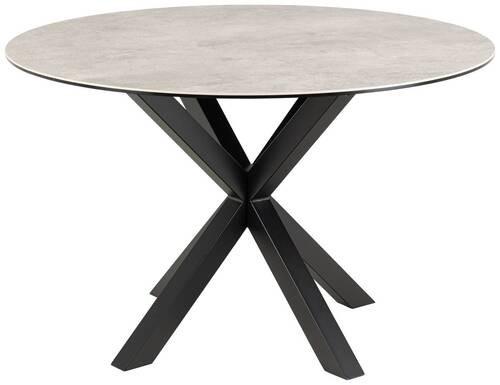 Esstisch Heaven 119x75,5cm Schwarz/grau - Schwarz/Grau, Trend, Keramik/Metall (119/75,5cm) - MID.YOU