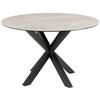 Esstisch Heaven 119x75,5cm Schwarz/grau - Schwarz/Grau, Trend, Keramik/Metall (119/75,5cm) - MID.YOU