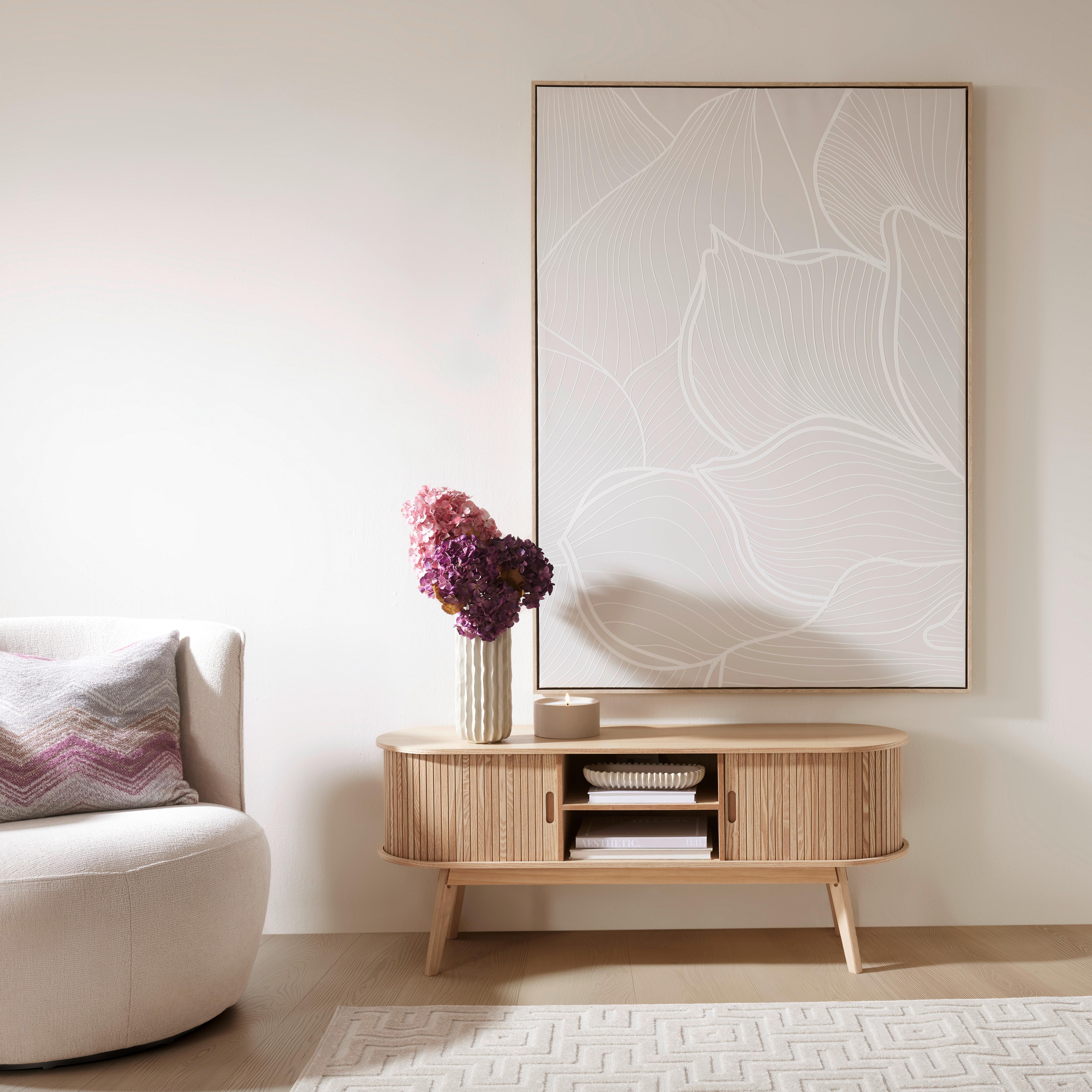 Komoda Scandy, MDF/drevo dyha, š: 120cm - přírodní barvy, Moderní, dřevo/kompozitní dřevo (120/50/35cm) - Premium Living