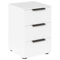 Nachtkästchen Weiß Flipp H: 61 Cm - Schwarz/Graphitfarben, MODERN, Holzwerkstoff (40/61/42cm) - Rauch Möbel