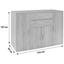 Kommode Trio Typ 03 B:152cm San Remo Eiche Hell/ Dekor - Eichefarben/Grau, MODERN, Holzwerkstoff (152/107/50cm) Kommode Trio Typ 03 B:152cm San Remo Eiche Hell/ Dekor - Eichefarben/Grau, MODERN, Holzwerkstoff (152/107/50cm)