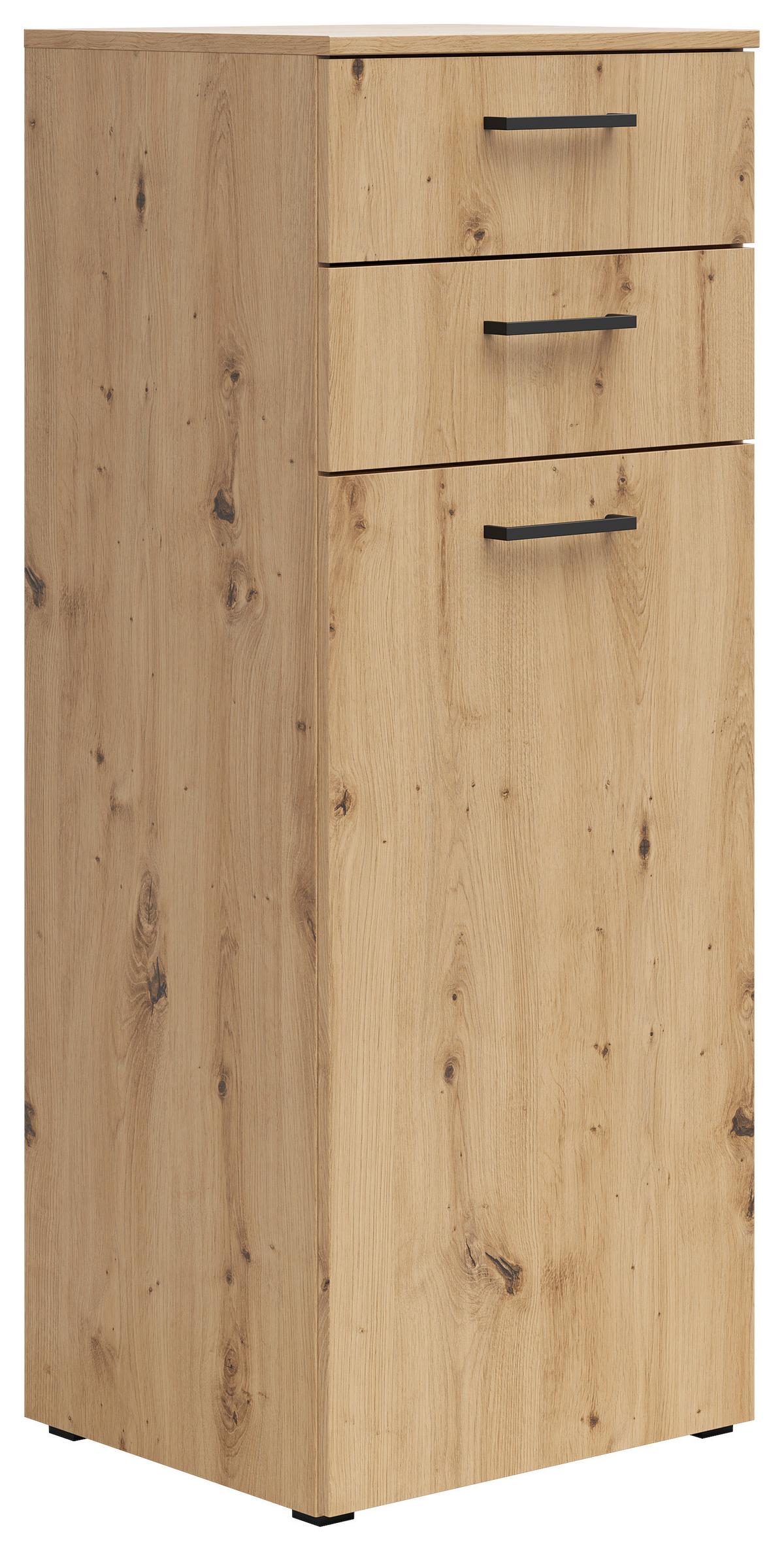 KOMODA MULTISTAURAUM - černá/antracitová, Moderní, kompozitní dřevo/plast (45/115/40cm)