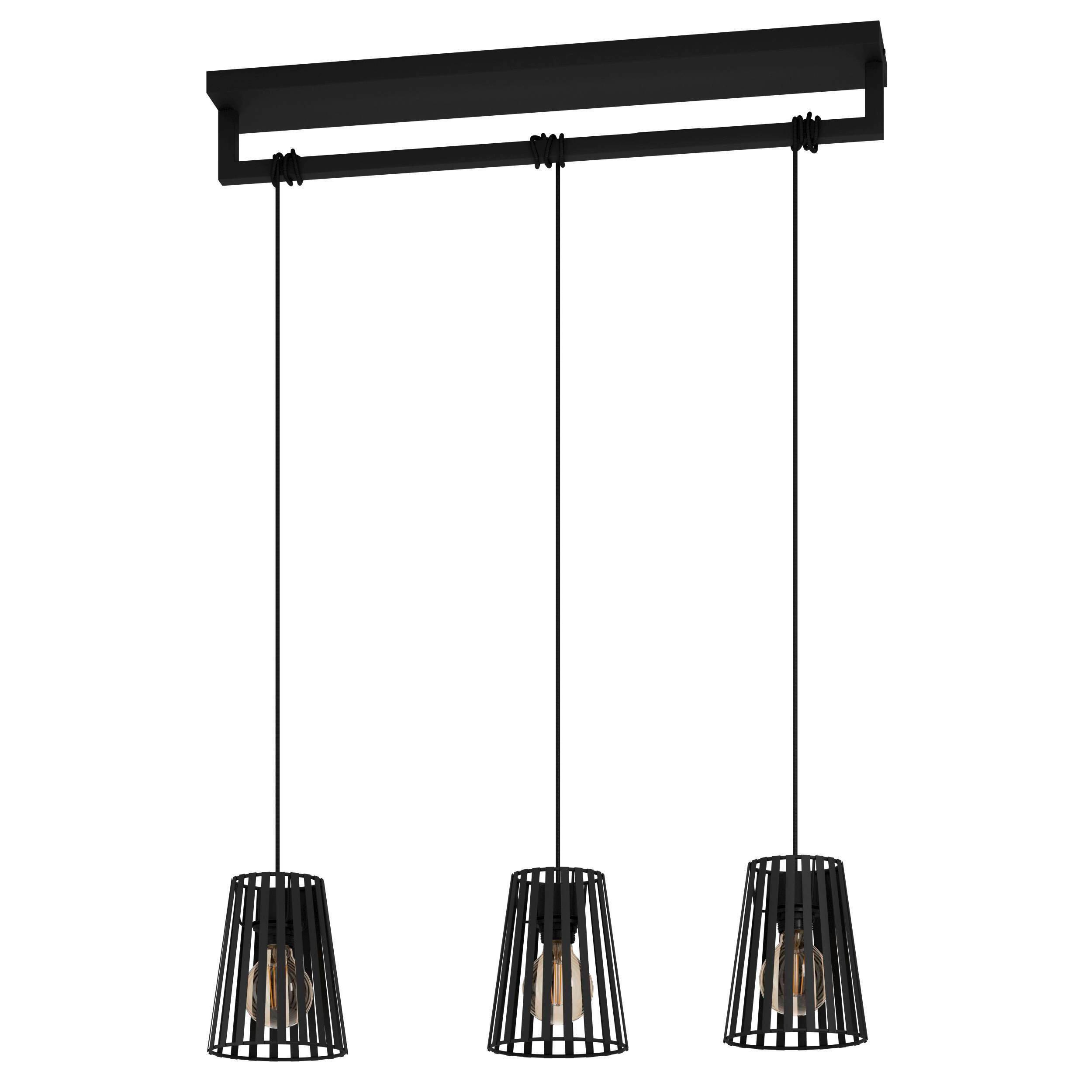 ZÁVĚSNÉ SVÍTIDLO BOGOTA - černá, Basics, kov (77/16/150cm) - Eglo