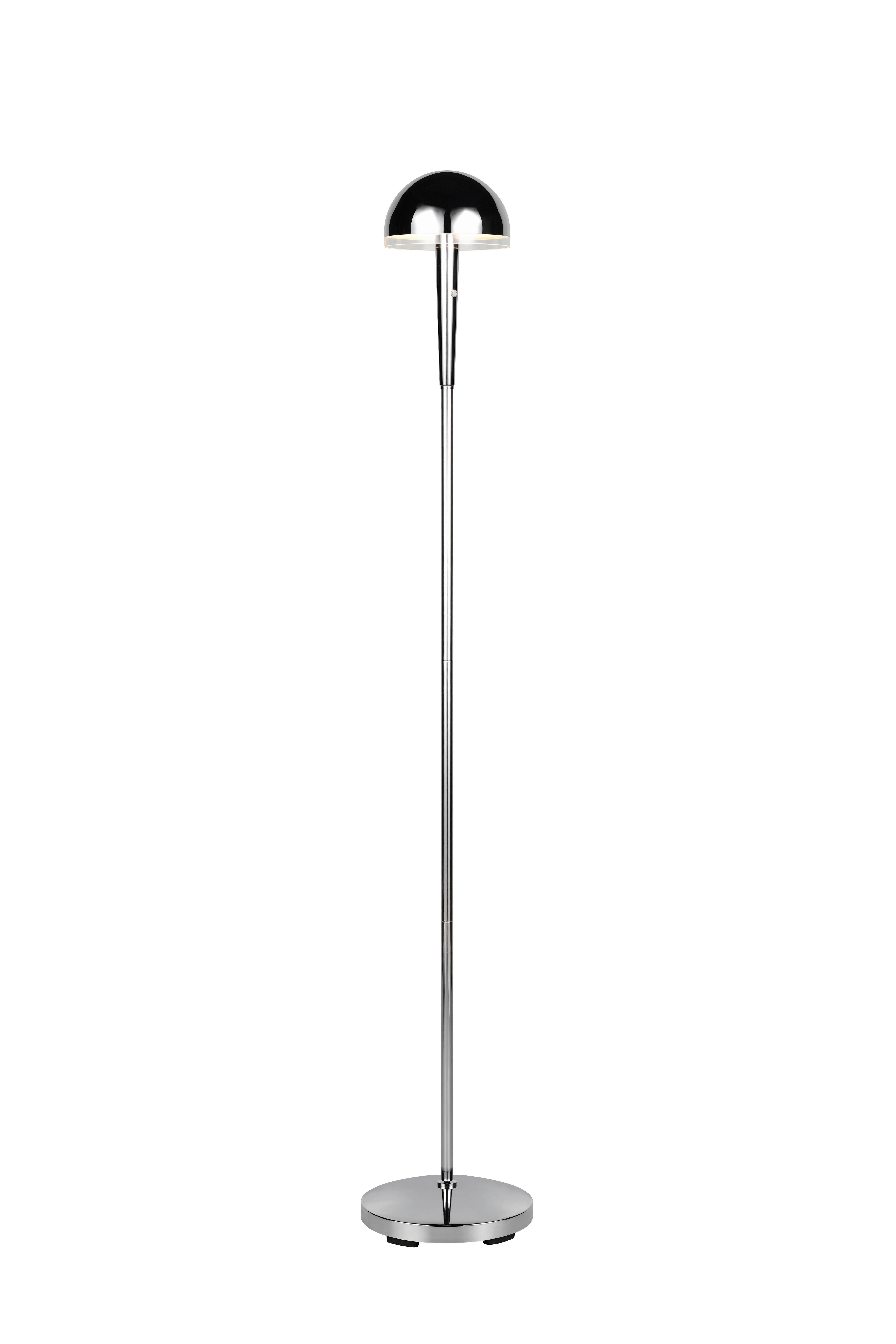 LED-Stehleuchte, dimmbar R44541106 - Chromfarben/Transparent, Basics, Kunststoff/Metall (22/130,5cm)