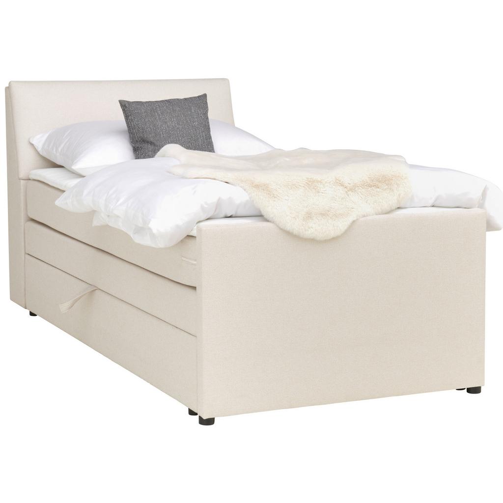 Boxspringbett mit Topper & Bettkasten 120x200 Nida