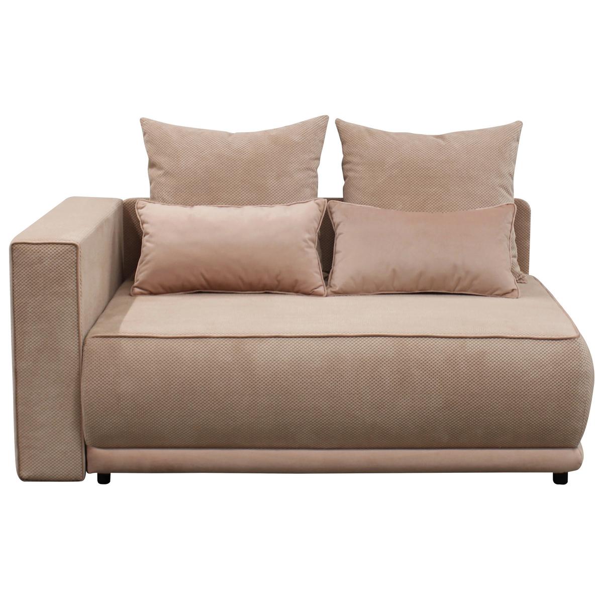 Récamiere Iga Li Rosa B: 168 Cm - Schwarz/Rosa, Design, Textil (168/73/99cm) - MID.YOU