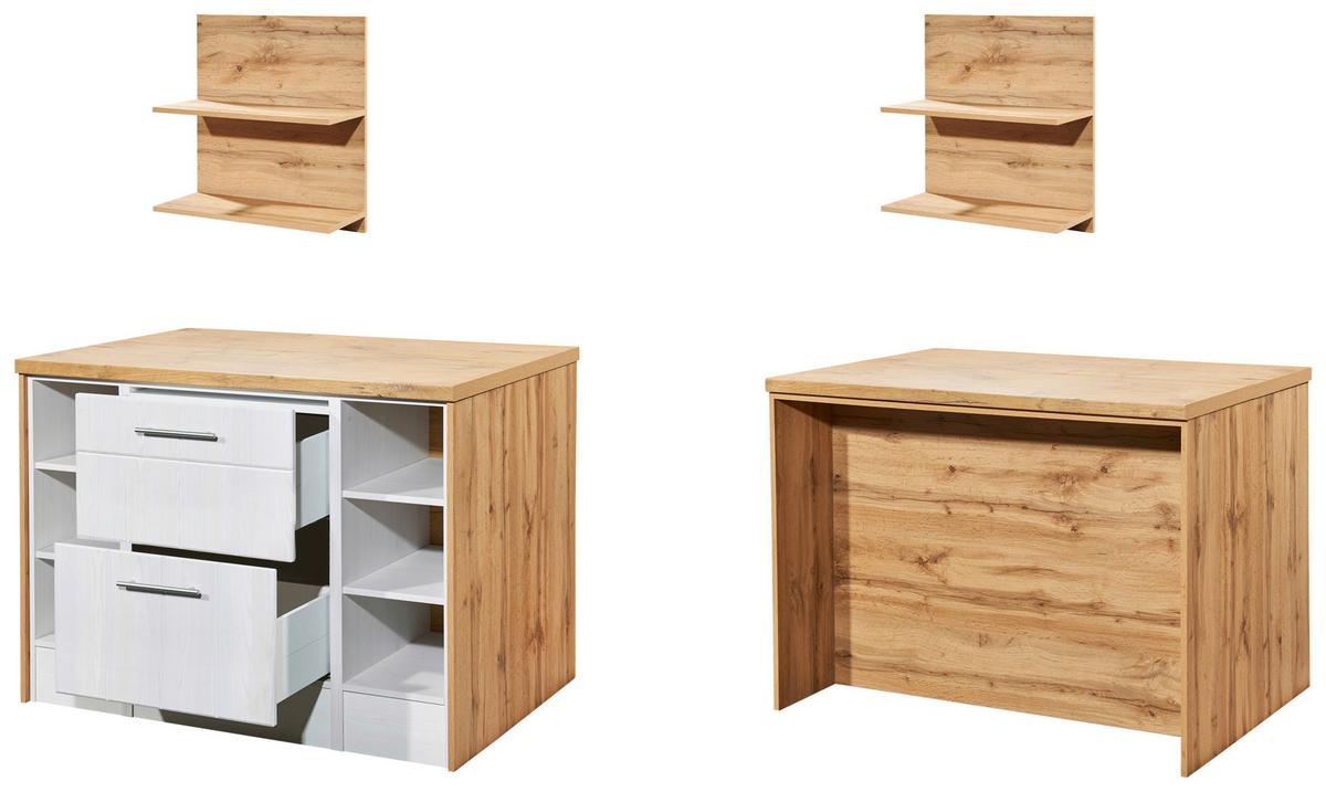 Eckküche Anton Winkelküche 310 Cm - Wildeiche/Lärchefarben, LIFESTYLE, Holzwerkstoff (310/172cm) - Respekta