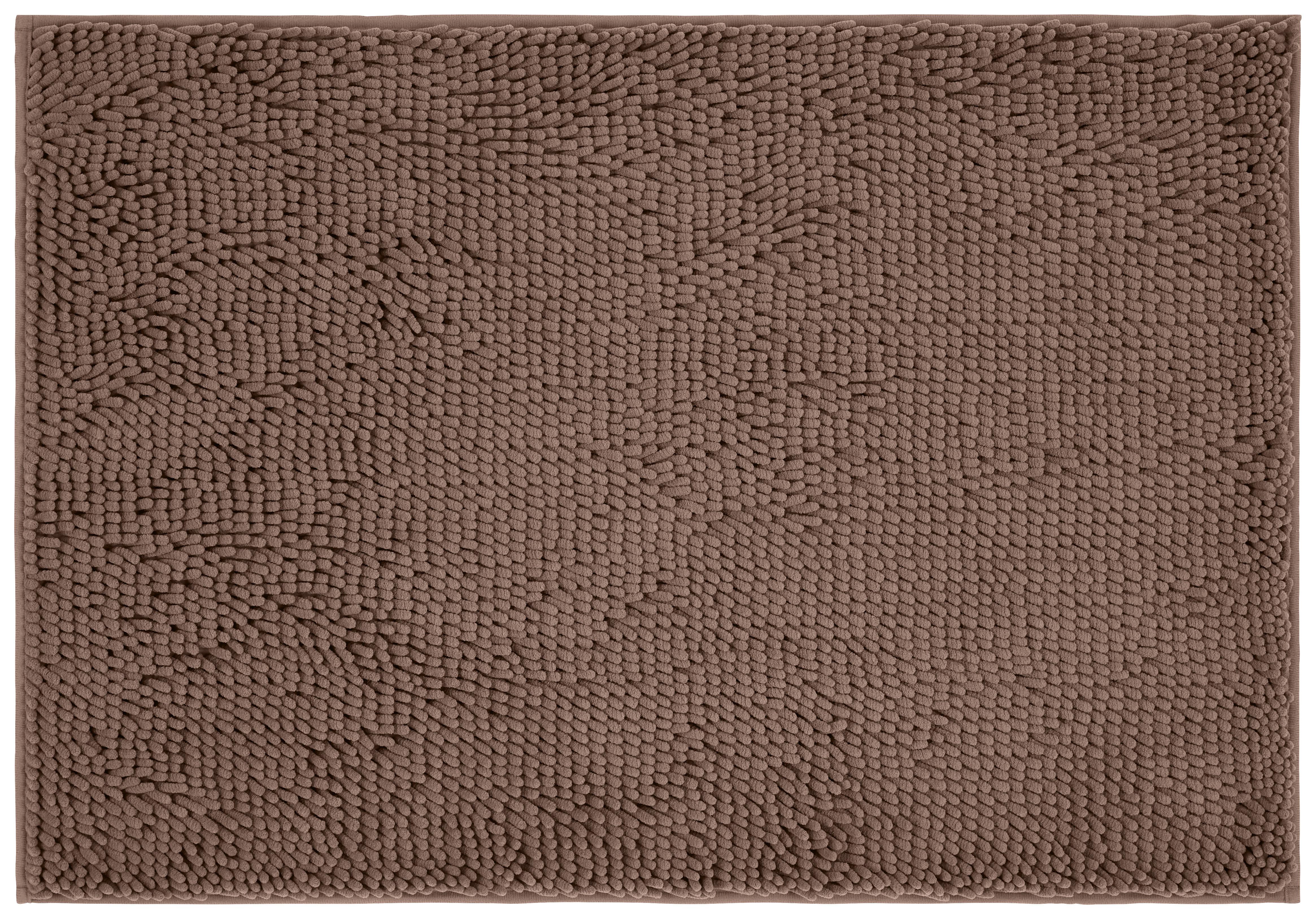 Fürdőszobaszőnyeg Liliane Kb. 60/90cm - taupe, Konventionell, műanyag (60/90cm) - Ondega