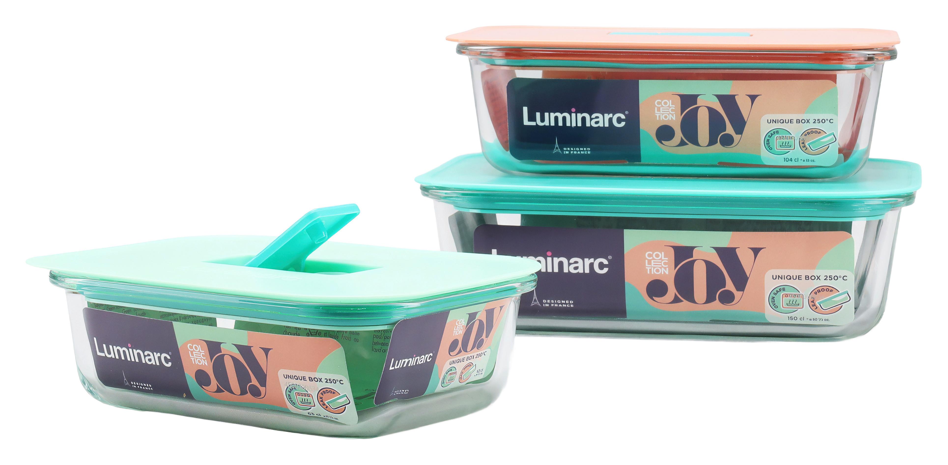SADA DÓZ NA POTRAVINY 25156 UNIQUE VORRATSDOSEN - priehľadné/zelená, Basics, sklo - Creatable