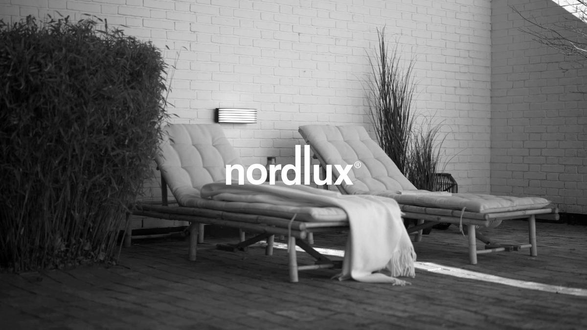 Außenwandleuchte Fluctus Weiß B: 28,6 Cm - Schwarz/Weiß, Design, Kunststoff/Metall (28,6/12cm) - Nordlux