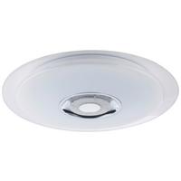 Led-deckenleuchte Ø 47,5 Cm Mit Farbwechsler Und Bluetooth - Opal/Weiß, MODERN, Kunststoff/Metall (47,5/5,7cm)