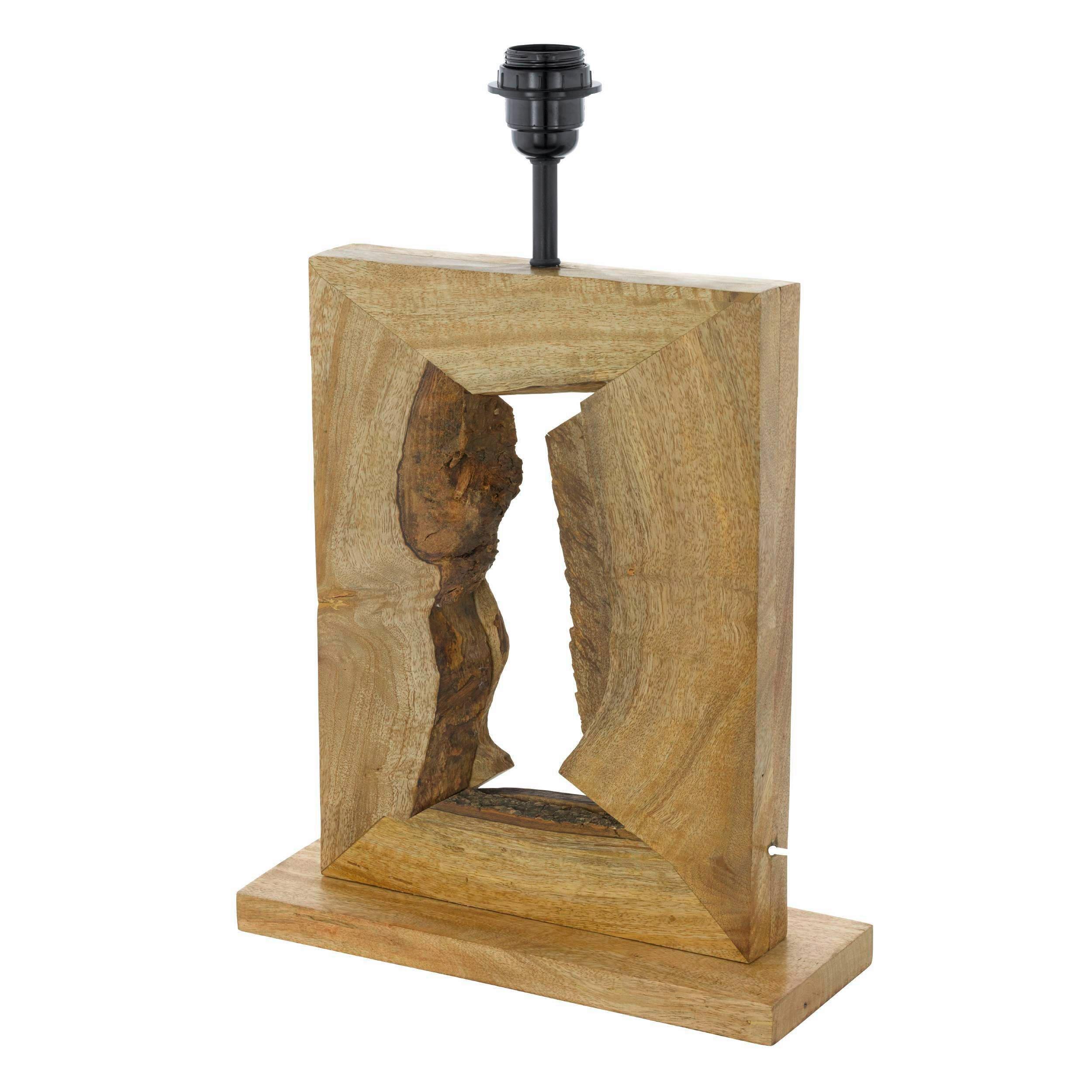 Leuchtenfuß 49835_ribadeo - Braun, Natur, Holz (27/12/41,5cm) - Eglo