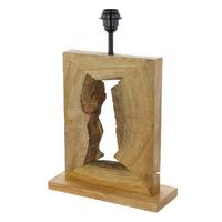 Leuchtenfuß 49835_ribadeo - Braun, Natur, Holz (27/12/41,5cm) - Eglo