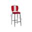 Barhocker American Diner B: 40 cm Rot - Rot/Silberfarben, MODERN, Kunststoff/Metall (40/110/38cm) - Livetastic Barhocker American Diner B: 40 cm Rot - Rot/Silberfarben, MODERN, Kunststoff/Metall (40/110/38cm) - Livetastic