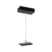 SCHIENENSYSTEM-ABHÄNGUNG Linion Schwarz B: 8 cm - Schwarz, Basics, Metall (4/8/150cm) - Paulmann