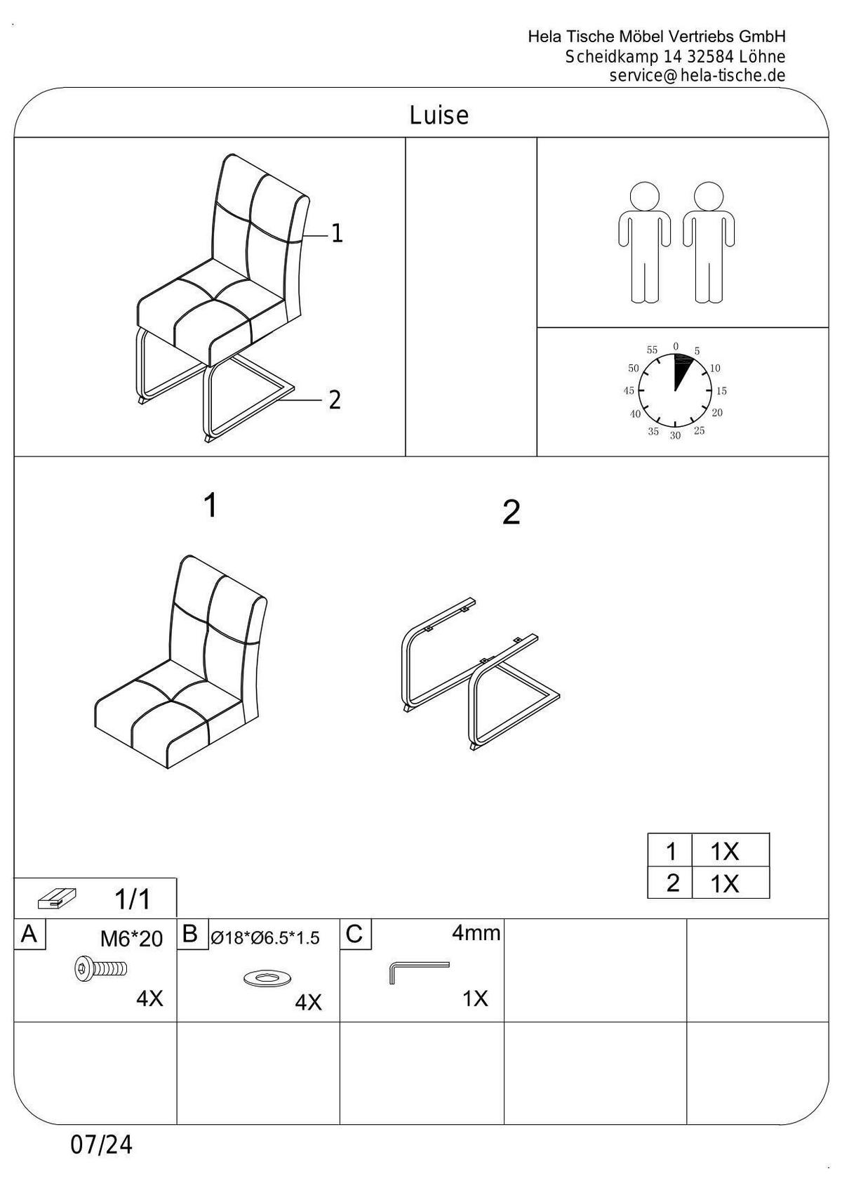 Tischgruppe Luise I G - Anthrazit/Eiche Artisan, MODERN, Holzwerkstoff/Textil (120-160/76/80cm) - MID.YOU