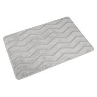 BADEMATTE IRMA - Silberfarben, MODERN, Textil (60/90cm) - Luca Bessoni