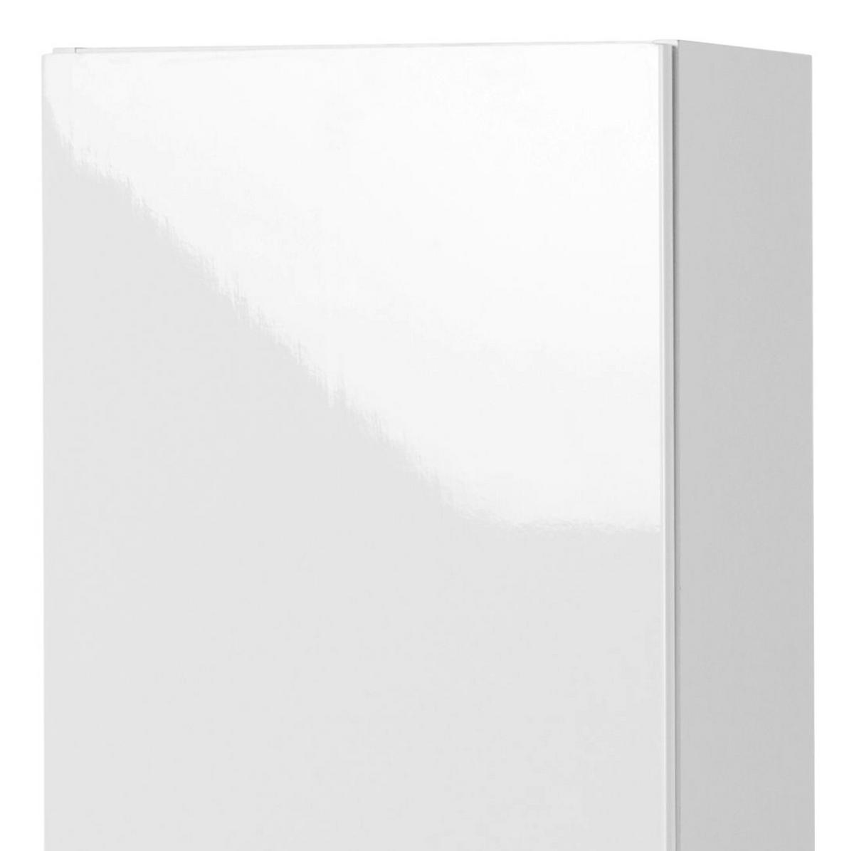 Hochschrank mit Türdämpfer Siena 40cm Weiß/Anthrazit - Anthrazit/Weiß, MODERN, Holzwerkstoff (40/154/27cm) - Held