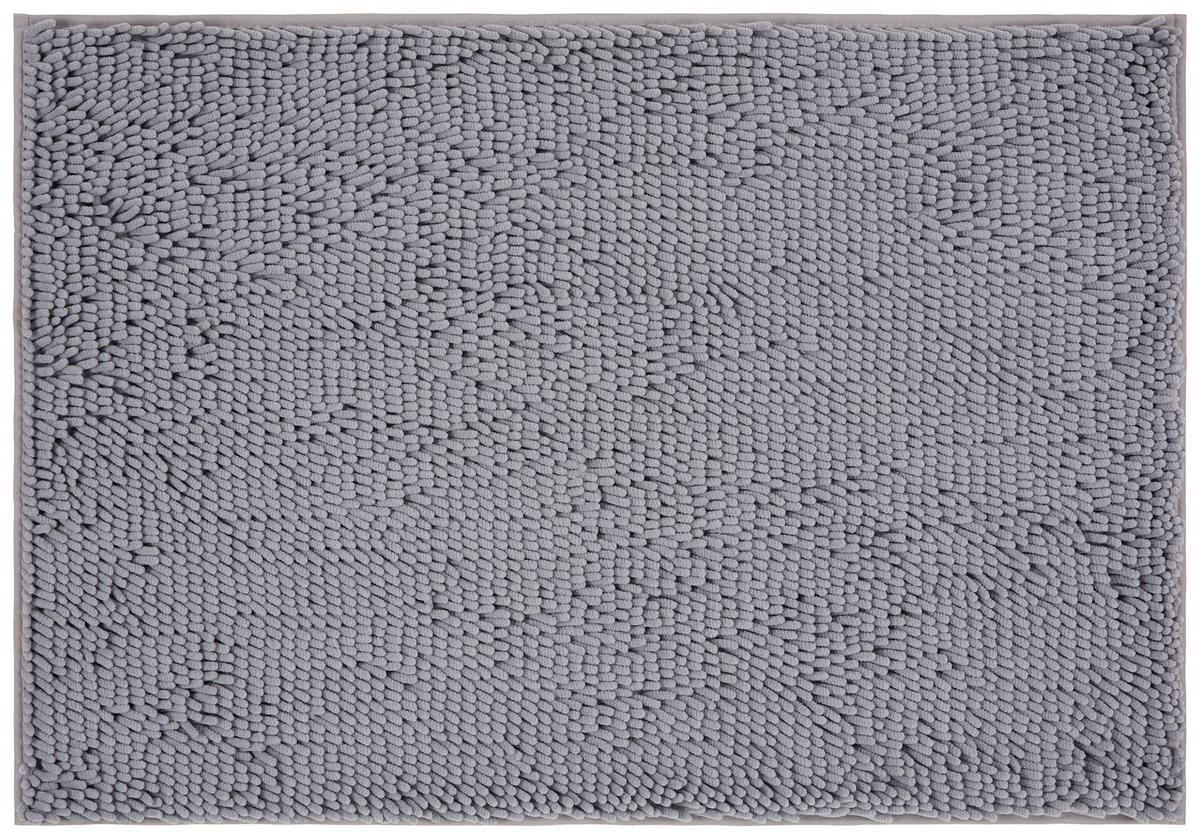 Badematte Liliane - Hellgrau, KONVENTIONELL, Kunststoff (60/90cm) - Ondega