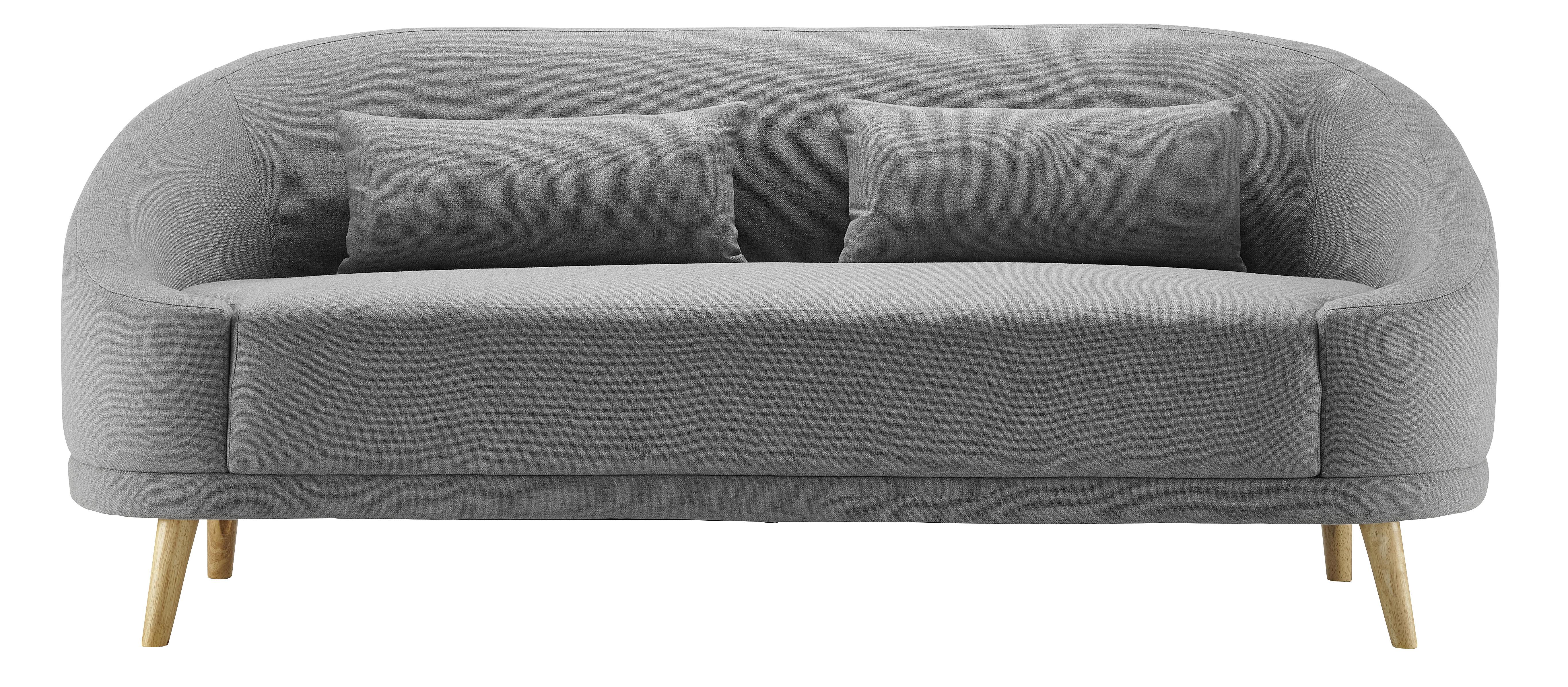 Pohovka Jannike - tmavě šedá, Moderní, dřevo/textil (207/84/80cm) - Modern Living
