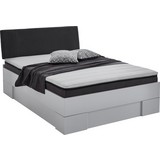 Futonbett Futonbett Sandro - Anthrazit/Weiß, MODERN, Holzwerkstoff (140/200cm)