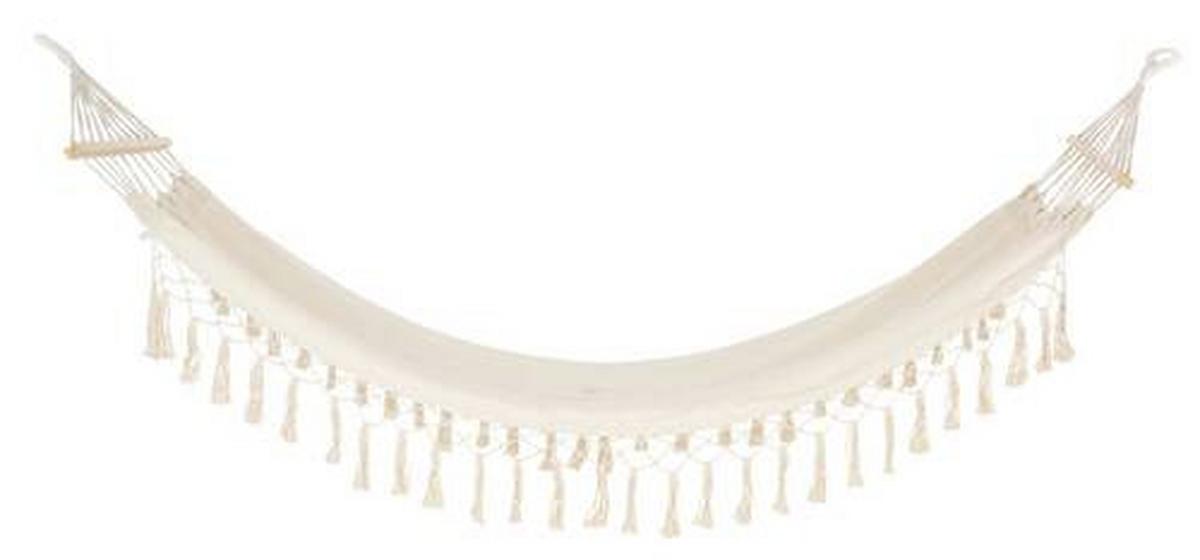 HOUPACÍ SÍŤ SONJA - bílá, Romantický / Rustikální, dřevo/textil (80/200cm) - Mömax