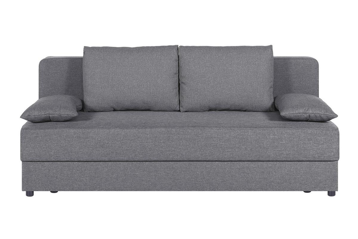 Schlafsofa Nele Silberfarben B: 193 Cm - Silberfarben, Design, Holzwerkstoff/Textil (193/82/80cm) - P & B