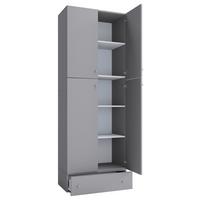 Aktenschrank Lona Holzwerkstoff Grau B: 70 Cm - Grau, MODERN, Holzwerkstoff (70/200/39cm) - MID.YOU