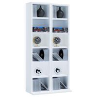 CD Regál Milano š: 42 cm bílý - bílá, Konvenční, kompozitní dřevo (42/92/20cm) - MID.YOU