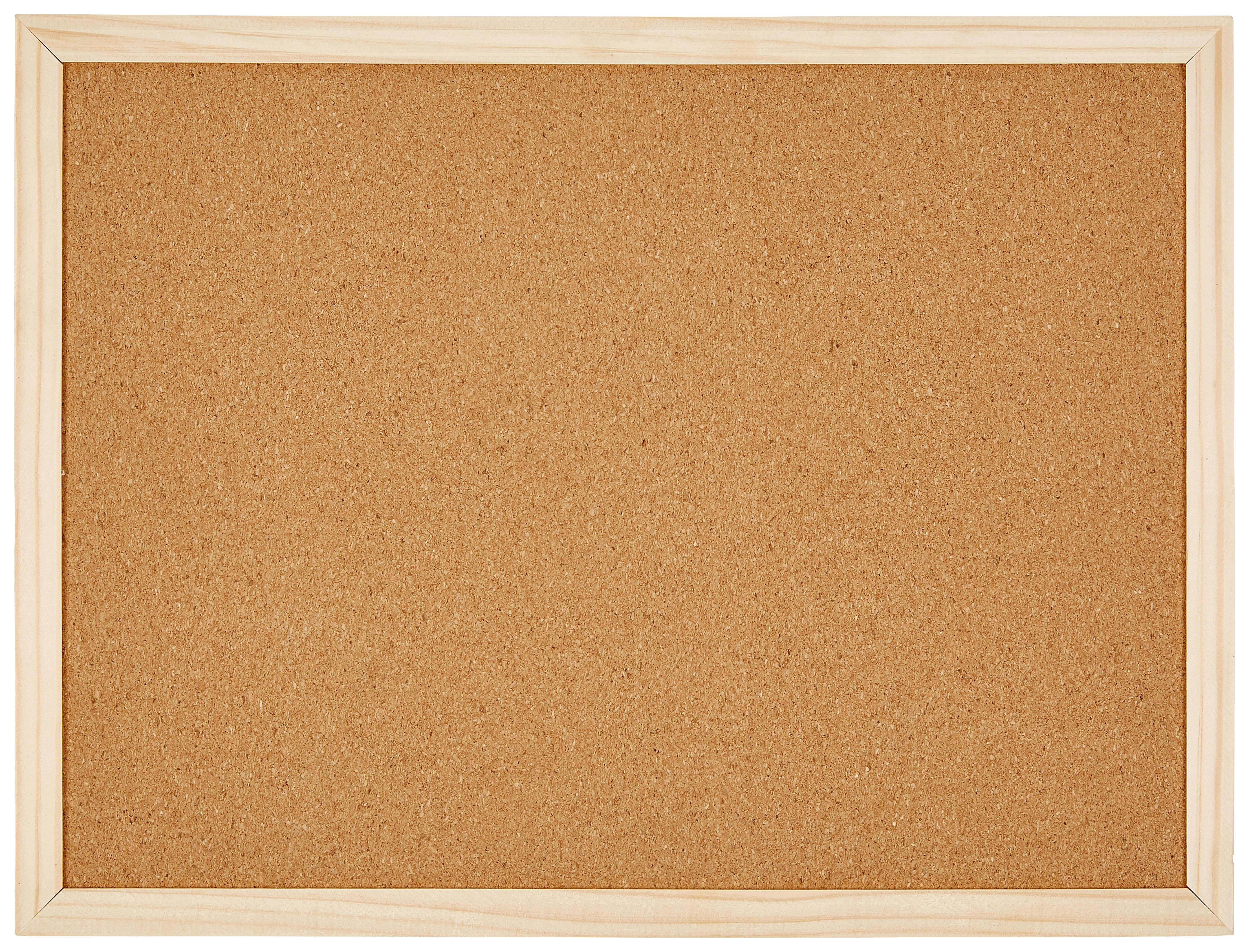 Pinnwand Bea Mit Holzrahmen Naturfarben, 30x40 Cm - Naturfarben/Kieferfarben, Basics, Karton/Holz (30/40cm) - Homezone