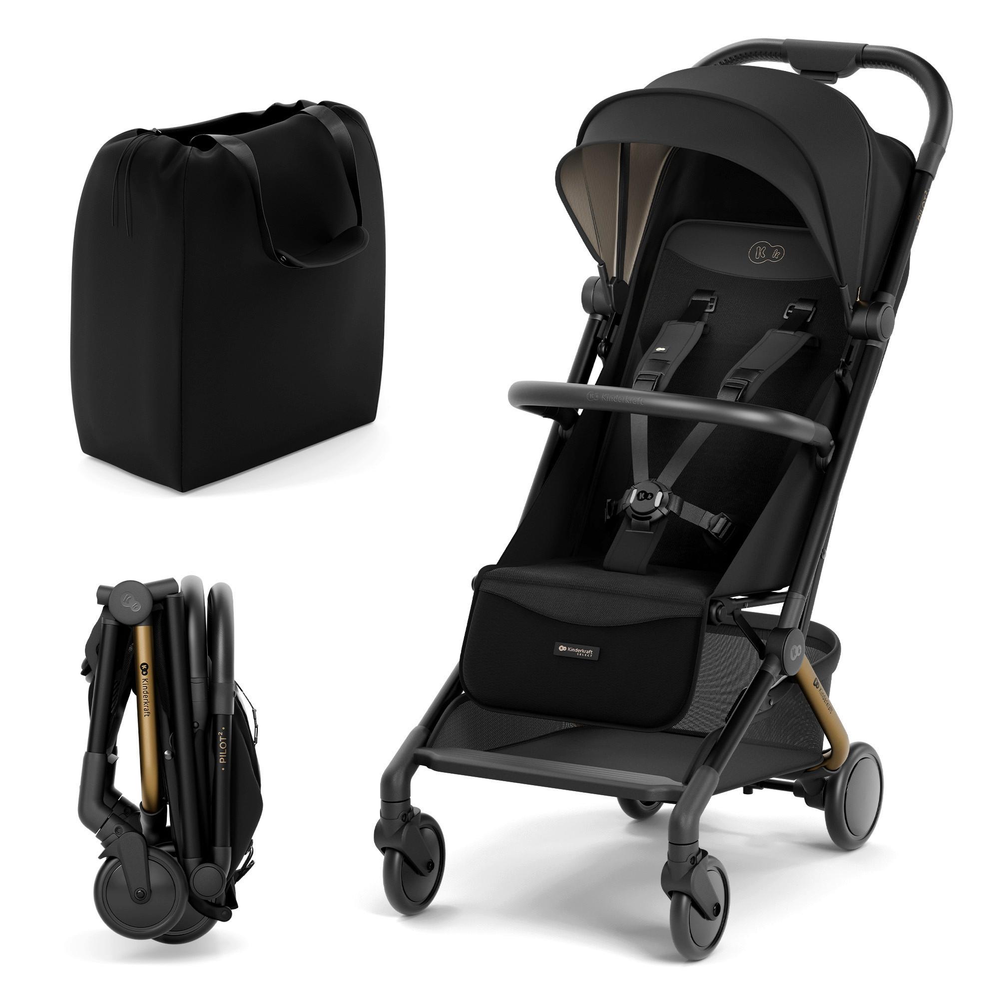 Buggy schwarz PILOT 2 - Schwarz, Basics, Kunststoff/Textil (67/42/101cm) - Kinderkraft