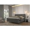 Boxspring- Ágy Scarlett 180/200 Cm - sötétszürke, Konventionell, faalapú anyag/textil (180/200cm)