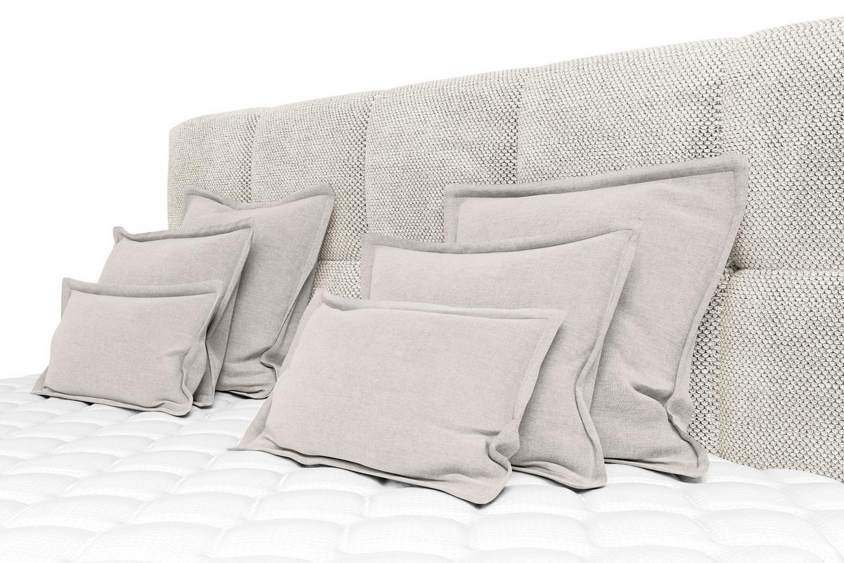 Zierkissenset Chenille Naturfarben 6-Teilig - Naturfarben, MODERN, Textil (70-50/60-25/10cm) - MID.YOU
