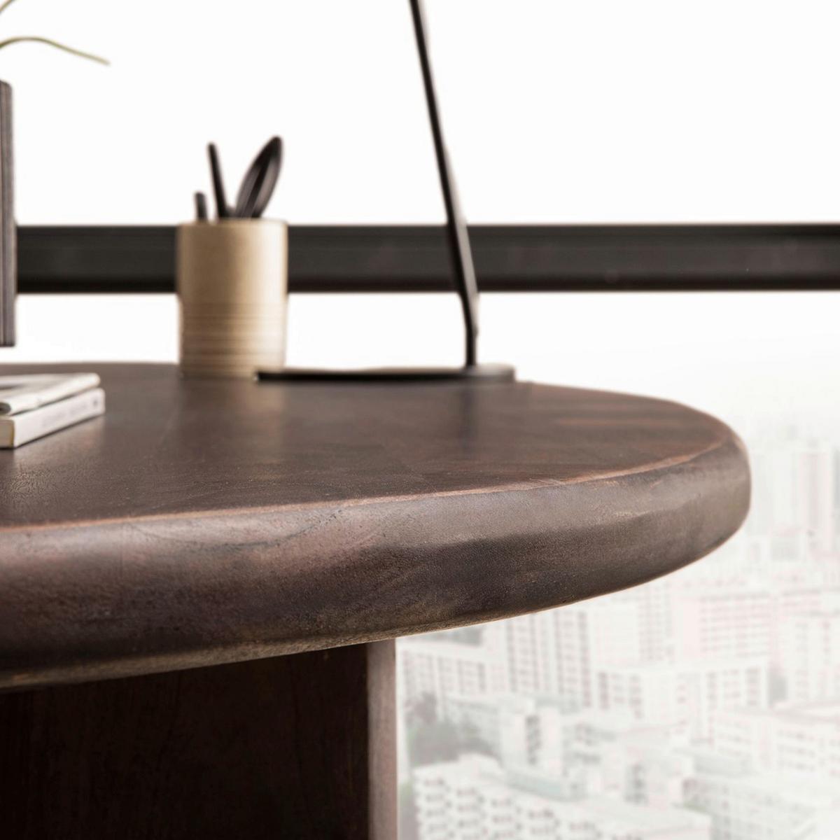 Schreibtisch Dunkelbraun L: 180 Cm - Dunkelbraun, Design, Holz (180/90/75cm) - MID.YOU