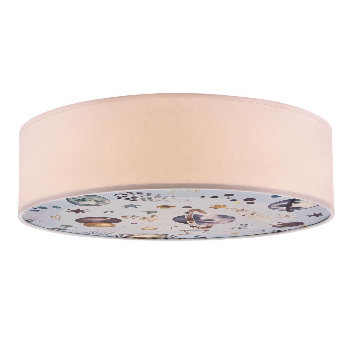 Kinderdeckenleuchte 31-38852 Kiddy Weltraum - Multicolor/Weiß, KONVENTIONELL, Kunststoff/Metall (38/38/14cm)