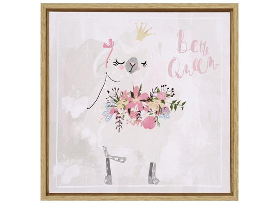 Keilrahmenbild Lama Princess - Multicolor/Braun, MODERN, Holzwerkstoff/Kunststoff (30/30/2.5cm) - Luca Bessoni Keilrahmenbild Lama Princess - Multicolor/Braun, MODERN, Holzwerkstoff/Kunststoff (30/30/2.5cm) - Luca Bessoni