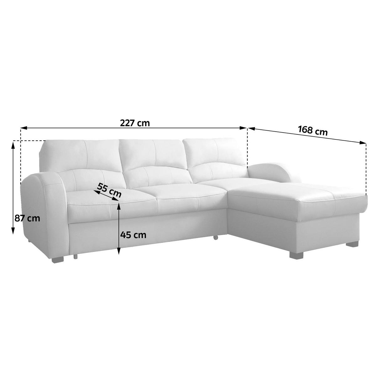 Ecksofa Tilo Beige S: 227 Cm - Beige/Schwarz, Design, Leder/Textil (227/168cm) - Livetastic