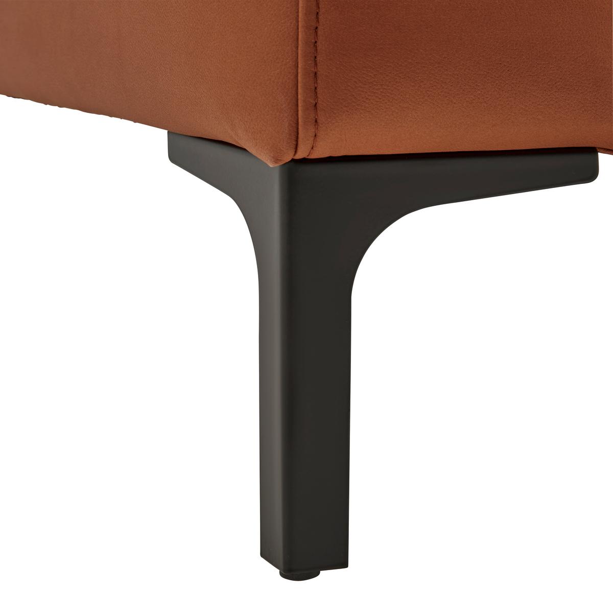 Dvoumístná pohovka CUSTOM, rezavá - černá/rezavá, Moderní, kov/textil (150/85/92cm) - Mömax