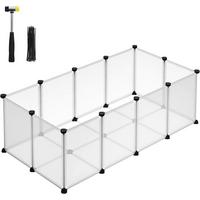 Heimtiergehege Weiß B: 125 cm - Weiß, Basics, Kunststoff (125/42/63cm)
