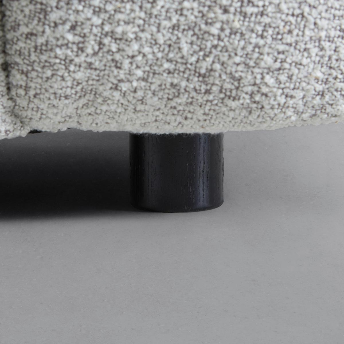 Trojmiestna pohovka ENA, béžová farba - čierna/sivá, Modern, drevo/textil (210/75/96cm) - Bessagi Home