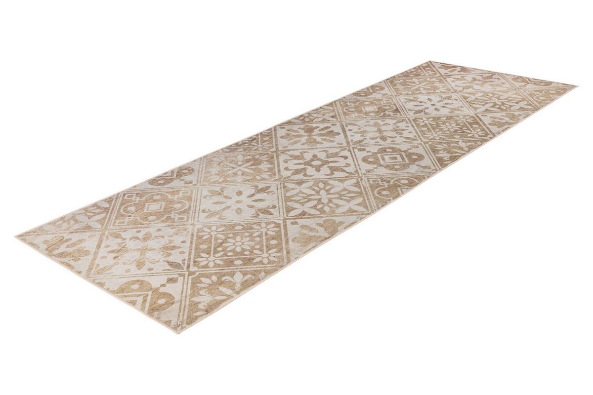 Flachwebteppich Beige, BxL: ca. 60x180 cm - Beige, Basics, Textil (60/180cm) - Kayoom