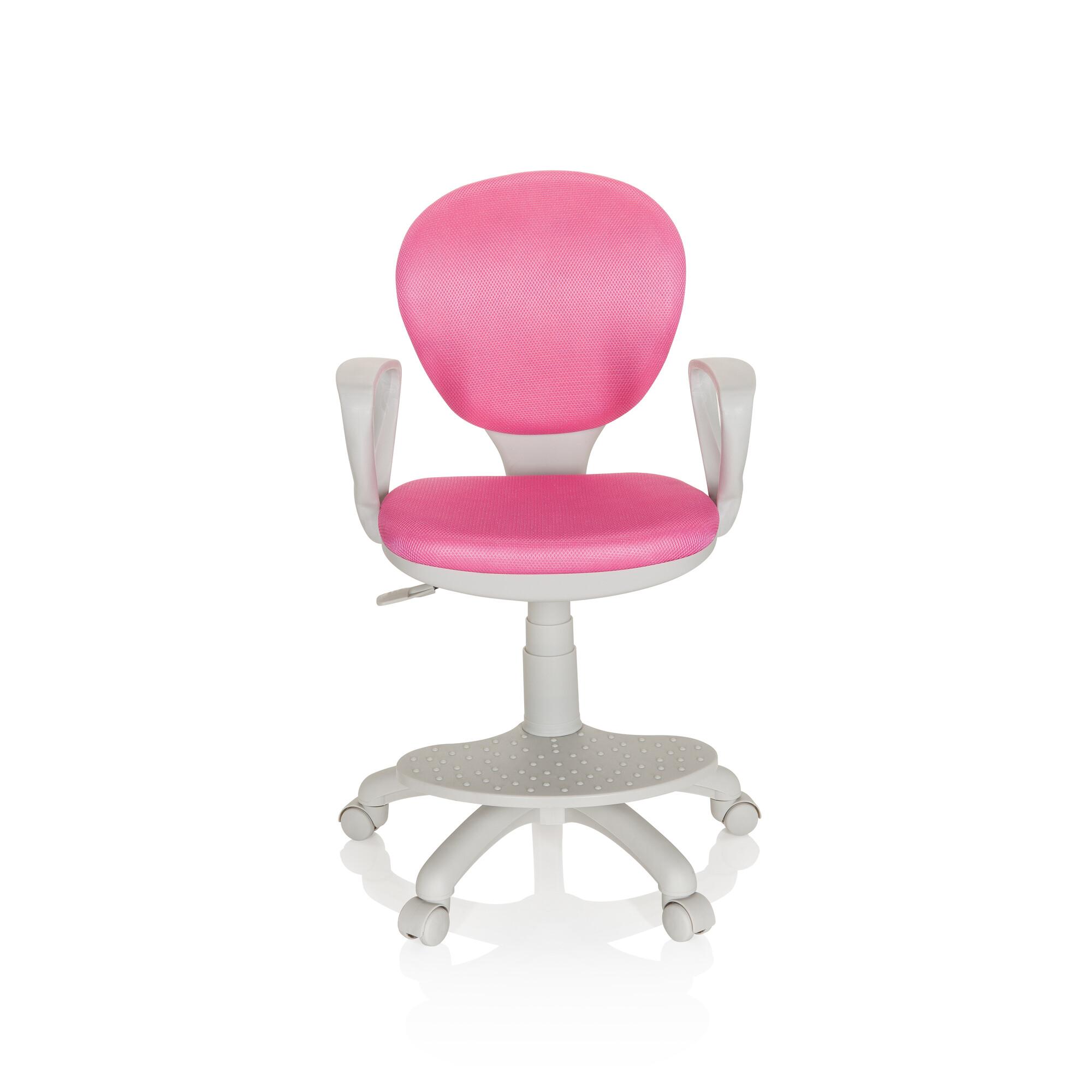 Jugenddrehstuhl Kid Colour Pink/Grau - Pink/Grau, Basics, Kunststoff (53/83-95/51cm) - MID.YOU