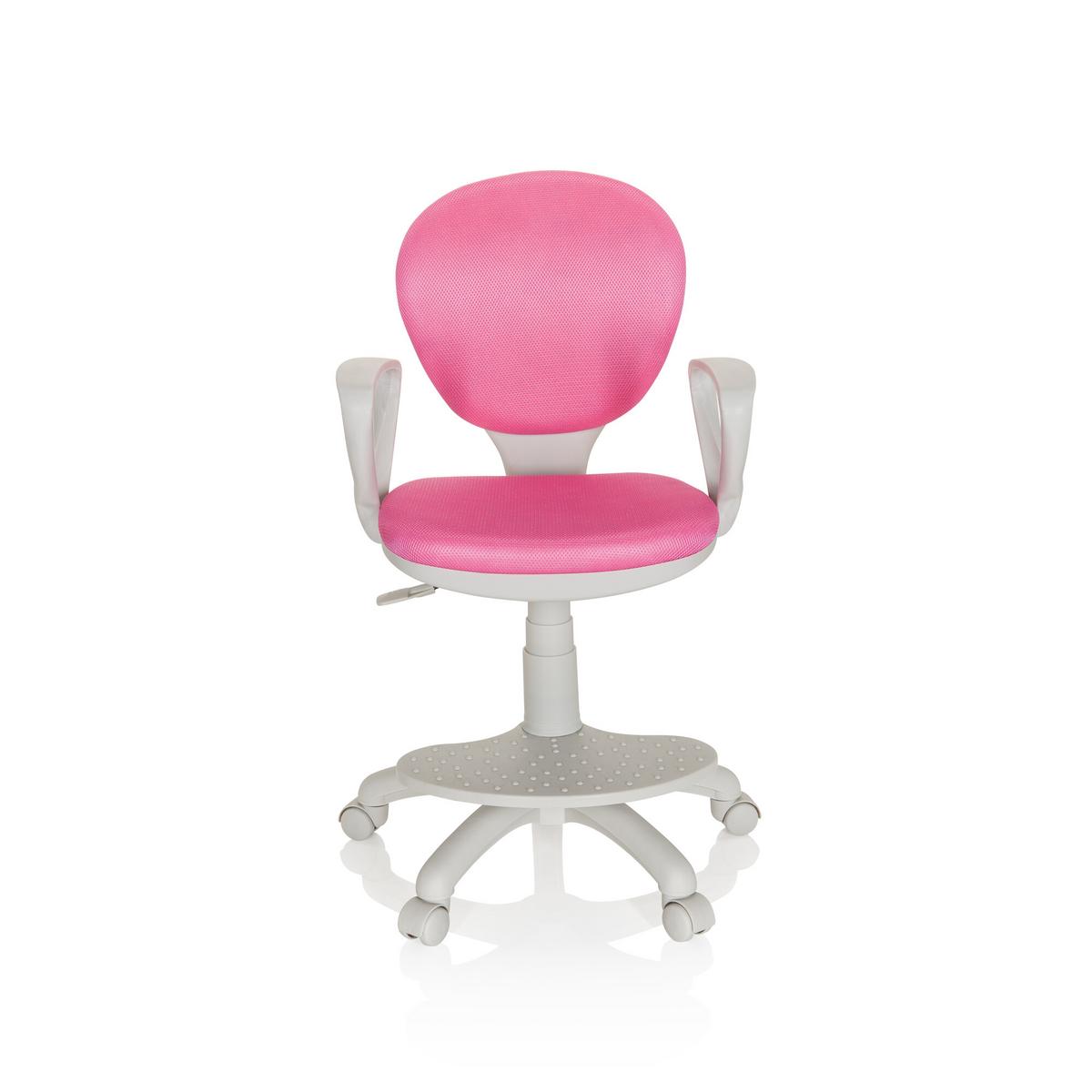 Jugenddrehstuhl Kid Colour Pink/Grau - Pink/Grau, Basics, Kunststoff (53/83-95/51cm) - MID.YOU