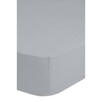 Spannleintuch Easy Care Silberfarben/grau 200x220 Cm - Silberfarben/Grau, Basics, Textil (200/220cm) - MID.YOU