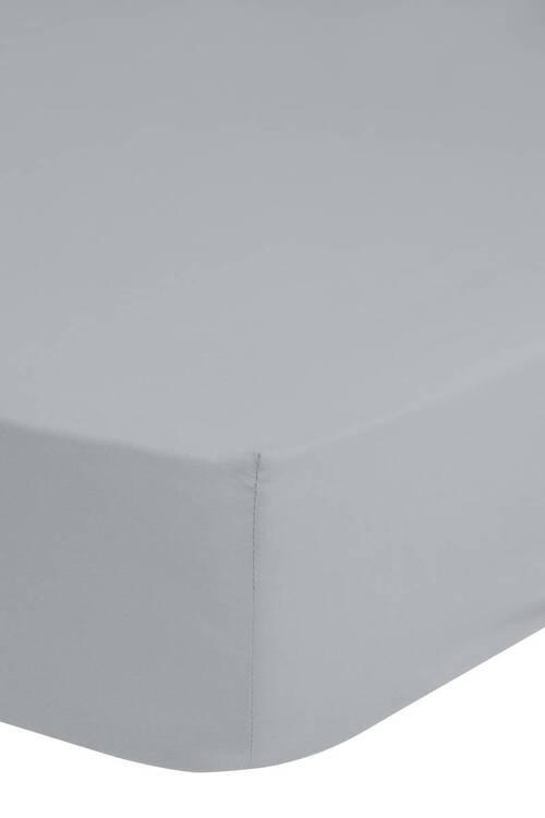 Spannleintuch Easy Care Silberfarben/grau 200x220 Cm